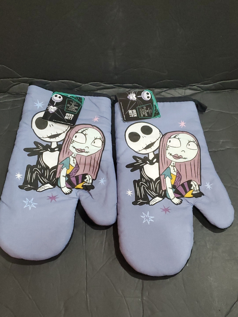 Disney’s Tim Burton's Nightmare Before Christmas 2pack Jack and Sally oven mitts